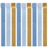 Light-Dusty Blue Gold Party-Decorations Streamers - 9 Rolls Birthday Baby Bridal Shower Wedding Crepe Tissue Paper Streamer Bachelorette Engagement Garland Decor Panduola