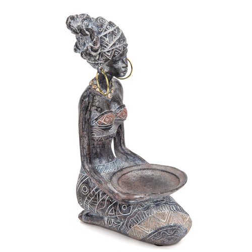African statue for home decor accents,African statues and sculptures for living room shelf mantle bedroom bookshelf office desk modern decoration,African decor for shelves women figurine antique color