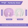 NEWGO Microwave Heating Pad for Face, Hot Cold Gel Ice Pack for Sinus Pressure Relief, Sinus Relief Mask for Migraine, Tension, Stress, Headache, Relaxation (with Washable Cover) - Purple
