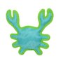DURA FORCE - Durable Woven Fiber - Crab - Squeakers - Multiple Layers. Made Durable, Strong & Tough. Interactive Play Dog Toy (Tug, Toss & Fetch). Machine Washable & Floats (Blue & Green)