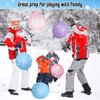 Leitee 36 Pcs 18 Inch Snowflake Punch Balloons Winter Theme Punching Balloon Party Favors Carnival Prize Bounce Balloon with Rubber Band Handle for Birthday Party Daily Game School