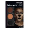Mehron Makeup Tri-Color Character Makeup Palette | Halloween, Special Effects and Theater Cream Makeup FX Palette | Face Paint Makeup .7 oz (20 g) (WEREWOLF)