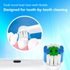 Replacement Toothbrush Heads Compatible with Braun Electric Toothbrushes, 4pcs, Small Round Brush Head for Oral B Rechargeable Toothbrush, Accessories for Pro Care