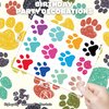 96 PCS Dog Cat Paw Print Puppy Temporary Tattoos Stickers Themed Birthday Party Decorations Supplies Decor Favors Let’s Pawty Pupply Pet Tattoo Sticker Gifts For Kids Boys Girls School Prizes Carnival