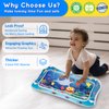 Infinno Tummy Time Mat Sensory Water Mat for Babies, Baby Toys for 3 6 9 12 Months Boys and Girls, Great Gift Idea of Baby Stuffs