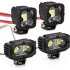 INJORA RC Crawler Lights LED Headlight for Axial TRX-4 TRX6 SCX10 90046 Wraith Redcat Gen8 1/10 RC Crawler Car,4PCS