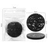Grafting Eyelash Jade Stones Black Pink Round Jade Stone Eyelash Glue Stone Adhesive Glue Pallet Pad Eyelash Extension Makeup Beauty Salon Accessories (Black-2 Pcs)
