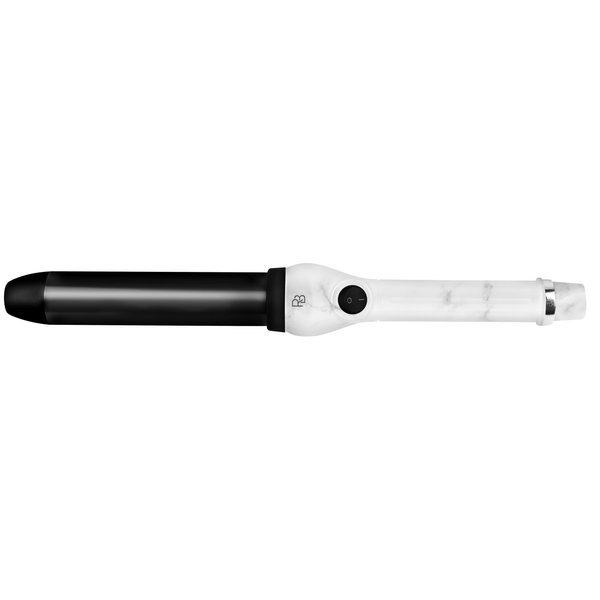 Relaxus Beauty Viva Curl Pro 32mm Clipless Curling Wand, 100% Ceramic Barrel, Includes Heat Protective Glove, White Marble
