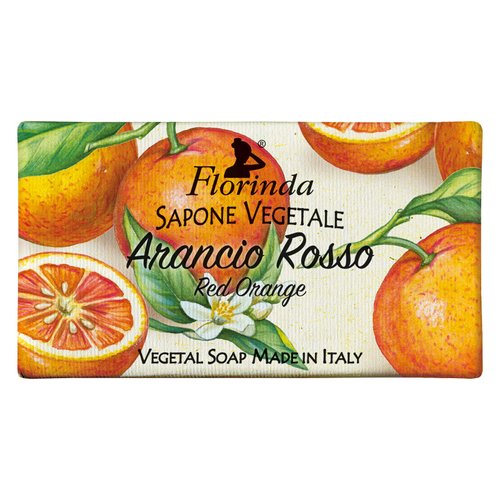 Florinda Fruit's Passion Red Orange Vegetal Soap Bar 100 g 3.5 Oz