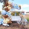 Pastel Blue Balloons Garland Kit 100 Pack 18/12 /10/5 Inch Party Balloons Different Sizes Baby Blue Balloon for Birthday Party Baby Shower Wedding Christmas Easter Party Decorations