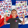 100 PCS Cuban Flag Cuba Birthday Party Decorations Favors Supplies Temporary Tattoos Decor Havana Nights National Country World Pennant Flags Stickers For Boys Girls Gift School Prizes Rewards