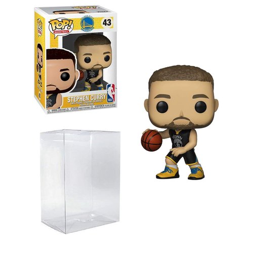 Stephen Curry Golden State Blue Jersey #43 Pop Sports NBA Action Figure (Bundled with Pop Protector to Protect Display Box)