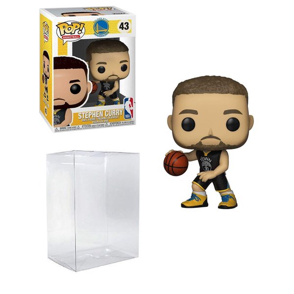 Stephen Curry Golden State Blue Jersey #43 Pop Sports NBA Action Figure (Bundled with Pop Protector to Protect Display Box)