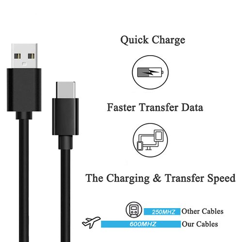 6Ft USB-C Wall Charger Cable Compatible for Jitterbug Lively Smart 3rd Generation, Jitterbug Flip 2nd Generation USB Type C Charger Cord