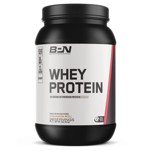 BARE PERFORMANCE NUTRITION, BPN Whey Protein Powder, Whey Protein Concentrate, Native Micellar Casein, Amazing Mixability, Cinnamon Roll
