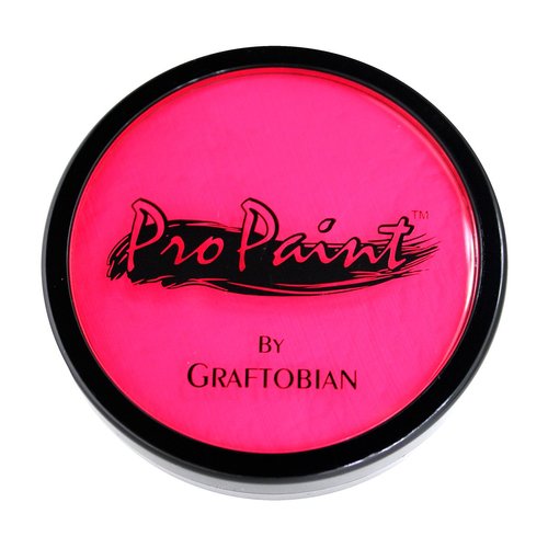 Graftobian Makeup ProPaint Face & Body Paint - Neon Shocking Pink 30ml - Halloween Makeup - Costume Makeup for Adults - Body Paints for Adults - Face Paint Makeup - Skin Paint - Makeup Paint