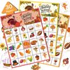 VESPRO 46PCS Thanksgiving Bingo Game Cards for 30 Players Thanksgiving Day Party Games Fall Bingo for Kids Party Classroom Activities