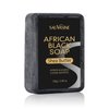 Easilydays African Black Soap Shea Butter Moisture Soap, Face and Body Moisturizing Soap, Deep Cleansing, Reduces Acne, Refining Pores, Glowing Skin, African Black Organic Soap Bar for Women & Men