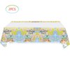 Hzleyw 2 Pcs Adventure World Awaits Tablecloth, The Adventure Begin Birthday Party Supplies Decorations–Adventure Party Table Cover (70.9" x 42.5")
