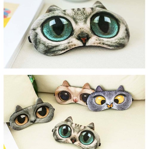Blocks Light Beauty Cute 3d Sleep Eye Mask Soft Eyeshade for Sleeping & Travel Sleep Mask For A Full Night's Sleep(Butterfly Cat)