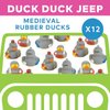 Fun Express - Medieval Rubber Duckies - Toys - Character Toys - Rubber Duckies - VBS Vacation Bible School Supplies/Decor - Valentine's Day Party Favors - 12 Pieces