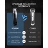 RENPHO Cordless Hair Clippers for Men, Beard Trimmer with LED Display, 4-Speed Hair Trimmer for Men, 0.15mm Professional Barber Clippers, Hair Cutting Kit, 100-240V for Global Travel