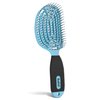 NuWay 4HAIR DoubleC U.S. Patented Double Curved Detangling Brush is Hair Dryer Safe (Sky Blue)