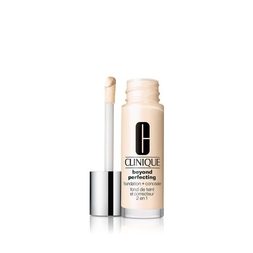 Clinique Beyond Perfecting Liquid Lightweight Full Coverage Foundation + Concealer For Dry Combination to Oily Skin Types, Custard