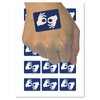 Sign Language Interpretation Accessibility Temporary Tattoo Water Resistant Fake Body Art Set Collection - 54 1" Tattoos (1 Sheet)