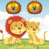 HORUIUS Lion Balloons Lion Shaped Foil Mylar Balloons for Baby Shower Kids' Boys Woodland Animals Theme Birthday Party Supplies Decorations 5PCS