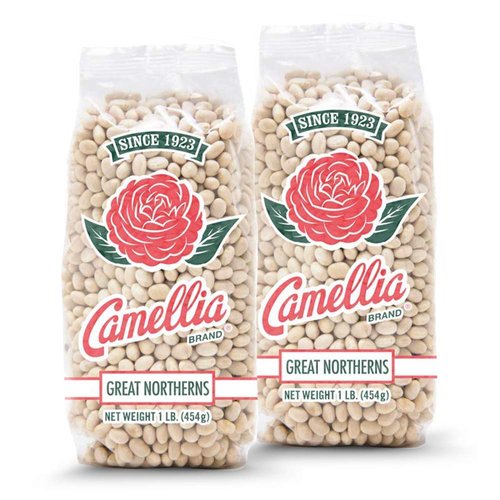 Camellia Brand Dried Great Northern Beans, 1 Pound (Pack of 2)…