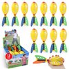 12 Pack Flying Foam Foam Missile Footballs with Tails, Sports Aero Pocket Flyers Toys for Kids Outdoor Backyard Activities, Games, Party Favors (9 Inches)