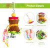 YUEPET 4 Pack Bird Shredder Toys Small Parrot Chewing Toys Parrot Cage Foraging Hanging Toy for Small Bird Parakeets Parrotlets Lovebirds Cockatiels