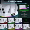 RGB Cooling Stand & Charging Station for Xbox Series S with RGB Light, MENEEA Cooler Fan & Fast Charger Accessories with 2 * 1400mAh Rechargeable Batteries, Headphone Hook [ NOT Xbox One S]