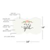 Andaz Press Fancy Frame Rectangular Label Stickers, It's a Girl!, Floral Roses, 36-Pack Wedding Decorations, Wedding Favors, Stickers for Packaging, Party Favor