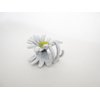 Generic Small mini white daisy flower painted metal hair claw clip (Size: 1 inch)