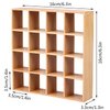 1: 12 Dollhouse Miniature Wooden Storage Rack 16 Grid Shelves Doll House Wall Rack Bookshelf Display Dollhouse Furniture Accessories