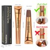 LSxia Liquid Contour Beauty Wand, Cream Liquid Contour Stick Matte Bronzer Stick with Cushion Applicator, Lightweight Blendable, Long Lasting Silky Liquid Face Shaping & Contouring Stick | 0# Contour Light brown