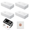 MUDOR Upgraded Premium Coin Flips for Cents, 200 Pack Cardboard Coin Holder, Mylar Coin Flips 2x2, Paper Coin Holders