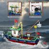 WVINVW Fishing Boat Building Blocks Sets, Compatible with Lego Boat Sea Fishing Building Blocks Toy Set Collection Decoration, Gifts for Boys and Girl Ages 6-12 Years Old and up, 582 Pcs