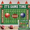 Football Backdrop It's Game Time Party Backdground Football Birthday Banner Touchdown Football Party Decorations Boy Birthday Party Backdrop 7x5FT
