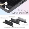 DF Eyelash Extension Easy Fan Volume Lashes 0.03mm D Cur 15-20mm Volume Lash Extensions Rapid Blooming Self Fanning Dream Flower Lash Extension