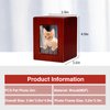 PCS Pet Urns for Cats, Cat Photo Urn, Pet Cremation Box, Cat Urn for Ashes, Urns for Cat Ashes Red-Small