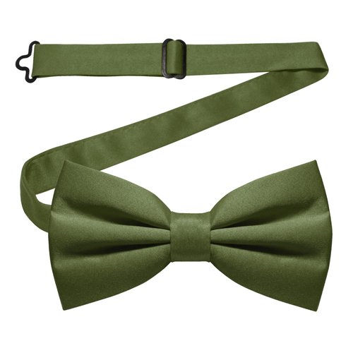 JEMYGINS Olive Green Pre-tied Bow Tie Adjustable Bowtie for Men(22)