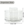 VOCOSTE Rotating Makeup Organizer, 360 Degree Rotatable Cosmetic Display Case, Makeup Caddy Storage Makeup Brushes Lipsticks Nail Polish Skincare, Clear