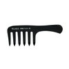 Pegasus 507_b2, 6.5in Curved Detangling Handled Styling Rake Comb, Seamless, Smooth Edges, Anti Static, Heat and Chemically Resistant, Wet Hair, Everyday Grooming Comb | Peines de goma dura - Black