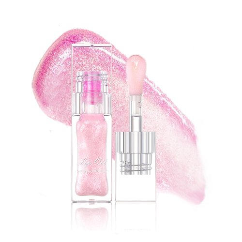 SWETIYOU Color Changing Lip Gloss, Temperature Change Moisturizer Lip Glow Oil Plumping Glimmer Glow Lipstick PH Lip Balm Long Lasting Moisturizing Color Changing Glitter Lip Gloss