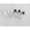 COSIDEA 26pcs Empty Black 0.8ml mini lip gloss tubes Sample size lipgloss containers for sample sack lip oil DIY