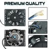 6'' Inch Small Slim Push Pull Electric Cooling Fan 650CFM Radiator Oil Cooler Mount Kit Universal Black