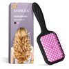 SHINLEA Vented Detangling Hair Brush for Curly Thick Hair | Soft Wave-Shaped Bristles for Massage | Anti-Tangle Hairbrush Women Men Teens | Summer Beach Detangler Brush, Purple
